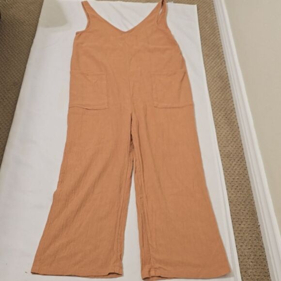 Women's Orange Romper Large - Picture 1 of 6